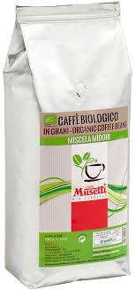 Ethinical & substainable conscience sponsors of; Musetti Espresso Miscela Midori 1000g Beans Organic Espresso