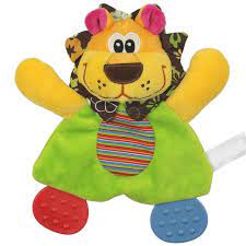 Baby Infant Toy Comfort Towel With Sound Paper Baby Comfort Dog Lion Cute Toys Animal Plush Toys Baby Toys Cute Plush