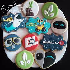 Party decorations whatever occasion you're celebrating, set the scene for a good time with our range of party decorations. Wall E Cookies For A Birthday Walle Eva Pixar Decoratedcookies Love Friendship Birthday Wall Cookies Theme Sugar Cookie Designs