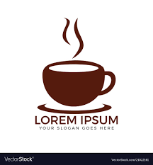 Cup Of Coffee Logo Design Vector Image On Vectorstock Coffee Logo Coffee Shop Logo Design Coffee Shop Logo