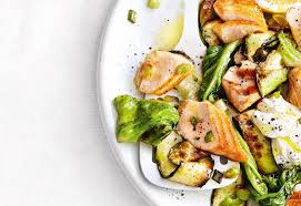 Lachs Mit Salatherzen Und Zucchini Gemuse Frisch Gekocht Rezept Salatherzen Zucchini Gemuse Frisch Gekocht