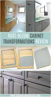 How To Refinish Bathroom Cabinets Easily Rust Oleum Cabinet Transformations Review Dans Le Lakehouse Refinishing Cabinets Kitchen Design Diy Cabinet Transformations