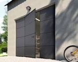 Porte garage sect.moto ESSENTIEL avec portillon centré H.200 x l ...