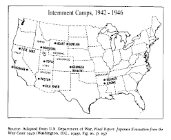 These actions were ordered by president franklin d. Map Of The Internment Camps