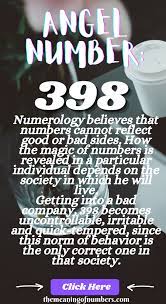 398 Angel Number In 2021 Angel Number Meanings Number Meanings Meant To Be
