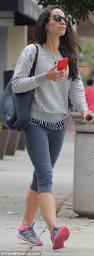 Maybe you would like to learn more about one of these? Jordana Brewster In Flattering Cropped Leggings Following Workout Session Daily Mail Online
