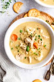 Healthy Chicken Pot Pie Soup Whole 30 Dairy Free Recipe Chicken Pot Pie Soup Healthy Chicken Pot Pie Chicken Pot Pie