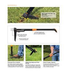 Without painful knees from standing, backaches from bending, or harsh, pricey toxic herbicides that must be sprayed several times, this fiskars weeder makes it. Fiskars 34 In Aluminum Handle And Blade With 4 Claw Weeder 339950 1001 The Home Depot