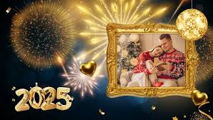 Marco de fotos de año nuevo