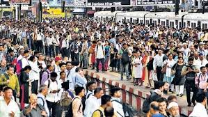 rail commuters in Mumbai ...