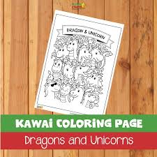 Dogs love to chew on bones, run and fetch balls, and find more time to play! Free Kawai Coloring Page Dragons And Unicorns