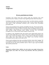 Reaksi pembakaran tergolong ke dalam reaksi kimia karena zat yang telah terbakar tidak akan bisa dikembalikan ke bentuk semula. Kesan Pembakaran Hutan