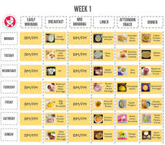 Food Chart Meal Plan 9 Month Old Baby Mylittlemoppet