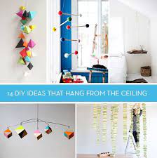 Let S Hang Out 14 Diy Ideas That Hang From Ceiling Things To Hang From Ceiling Geometric Mobile Diy Ceiling