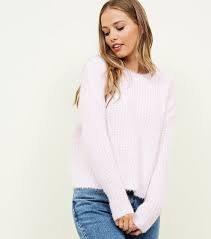 Check spelling or type a new query. Pull Lilas En Maille Douce Cotelee A Epaules Basses New Look