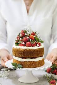 Strawberry Almond Flour Cake Recipe Celebrate Strawberry Season With This Gluten Free And Mapl Gluten Free Strawberry Cake Almond Flour Cakes Strawberry Cakes