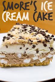 S Mores Ice Cream Cake Eistorte Dessert Ideen Gefrorene Desserts