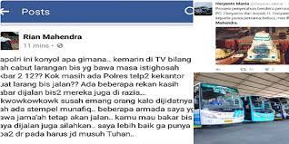 Loker po haryanto / sejarah bus haryanto atau perusahaan. Allahu Akbar Pemilik Po Haryanto Kamu Mau Bakar Bus Saya Juga Nggak Apa Apa Mending Nggak Punya Apa Apa Daripada Harus Jadi Musuh Tuhan Portal Islam