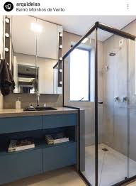 Banheiro Azul Com Cinza Banheiros Modernos Banheiro Simples Ceramica Banheiro