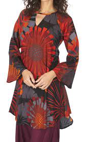 Patron et tutoriel gratuit petite. Tunique Ete Legere A Manches Longues Pour Femme Annita Noire