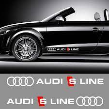 Product Audi S Line Motor Sports Decal Sticker Customvwgolfmk6 Sports Decals Volkswagen Touareg Car Decals Stickers