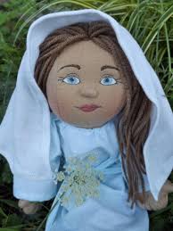 Handmade Mother Mary and Baby Jesus Plush Doll Set