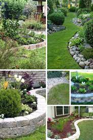 Bmkj garden fence edging stone brick,stone effect plastic palisade fence, diy decorative flower grass bed border, for garden,lawn,walkway and landscape edging (10pcs) $15.99 $ 15. 21 Brilliant Cheap Garden Edging Ideas With Pictures For 2021