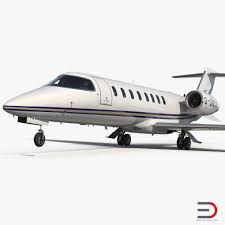3d Business Jet Bombardier Learjet 45 3d Model Model Jet