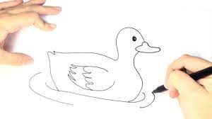 Here's how to draw a duck! How To Draw A Duck For Kids Youtube