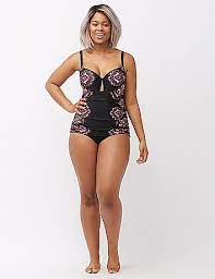 Paisley One Piece Swim Suit With Built In Bra One Piece One Piece Swimsuit Flattering Plus Size Swimwear
