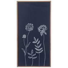 Diy paint over wallpaper beautiful painting. Navy White Flowers Wood Wall Decor Hobby Lobby 1954262