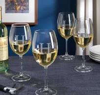 Amazon.com | Personalized White Wine Glasses Set of 4 ...