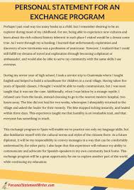 Personal Statement Exchange Program Sample Student Exchange Program Exchange Student Motivational Letter