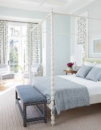 Our master bedroom space is fairly high on my priority list for this home. White Canopy Bed Spindle Master Bedroom Roman Shades Andrew Howard Interior Design Katie Considers