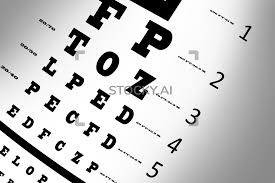 Image Of An Eye Sight Test Chart