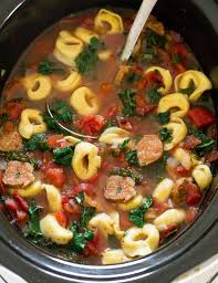 slow cooker tortellini sausage and kale
