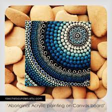 Dot Painting Aboriginal Art Small Original By Raechelsaunders Dot Art Painting Dot Painting Dots Art