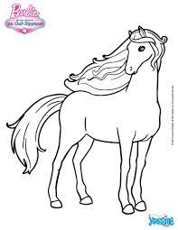 un beau coloriage du cheval de barbie a colorier imprimer gratuitement ou en ligne sur hellokids com cercle mandala imprimable
