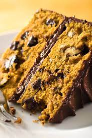 Chocolate Pumpkin Layer Cake Recipe Recipe Desserts Pumpkin Cake Thanksgiving Desserts