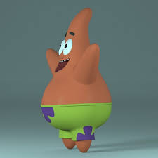 3d Model Character Patrick Stars Turbosquid 1201954 3d Model Character Patrick Stars American Cartoons