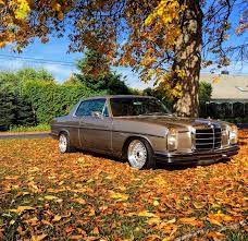 Beautiful W114 Coupe On Bbs Rims From W114 Tuning Mbpetrolhead Mercedes Benz W114 Coupe Autumn Bb Mercedes Benz Custom Mercedes Benz Mercedes Benz Coupe