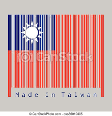 Itc aims to assist chinese taipei in creating sustainable trade linkages with the developing world you can also find information relating to the organizations working in chinese taipei dedicated to. Barcode Set The Color Of Chinese Taipei Flag Red Field With A Blue Canton And White Sun With Text Made In Taiwan Concept Canstock