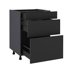 meuble bas de cuisine sofia gris 3 tiroirs h 77 l 60 cm x p 58 cm leroy merlin