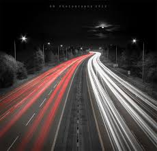 Black And White Road Aesthetic Black And White With A Splash Of Colour Color Splash Photography Color Splash Selective Color Photography