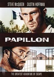 Who watched this 1973 historical adventure drama prison movie starring  Steve McQueen, Dustin Hoffman, Victor Jory, Don Gordon?