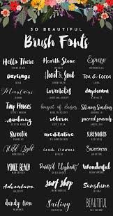 30 Beautiful Free Brush Fonts In 2020 Brush Fonts Free Brush Script Fonts Brush Font