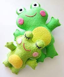 Felt Frog Softie Toy Sewing Pattern Tutorial Pdf Epattern Etsy Sewing Toys Frog Crafts Sewing Patterns