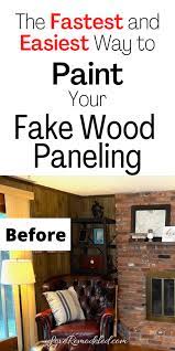 How to paint wood paneling like a pro. Painting Wood Paneling The Best And Fastest Way Love Remodeled