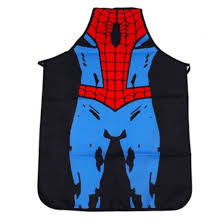 The dinner party get's a little into a disaster. Spider Man Marvel Superhero Party Kitchen Apron Superaprons