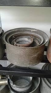 طناجر نحاس بيضاء بعدة قياسات Bowl Tableware Mixing Bowl